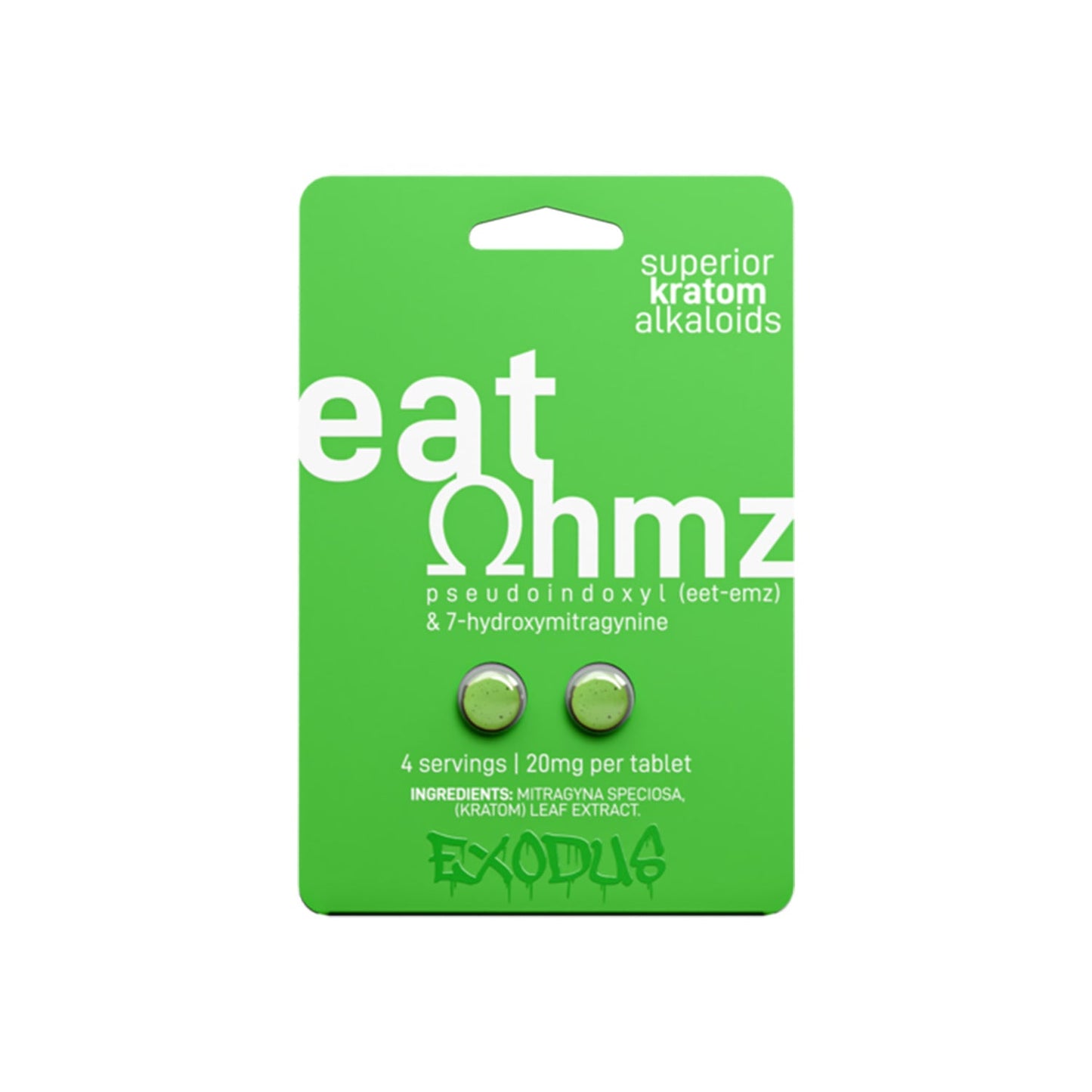 Eat Ohmz - Psuedo & 7-OH - Green - 40mg - 2pk - 20ct