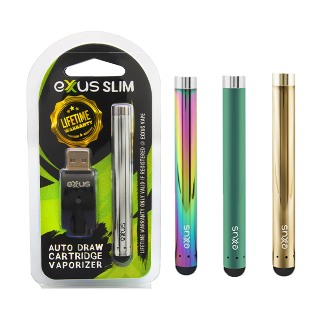 Exxus Slim Cart Vaporizer Silver