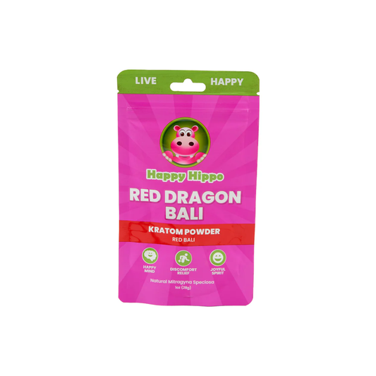 Happy Hippo Kratom - Powder - Assorted Flavors - 1oz