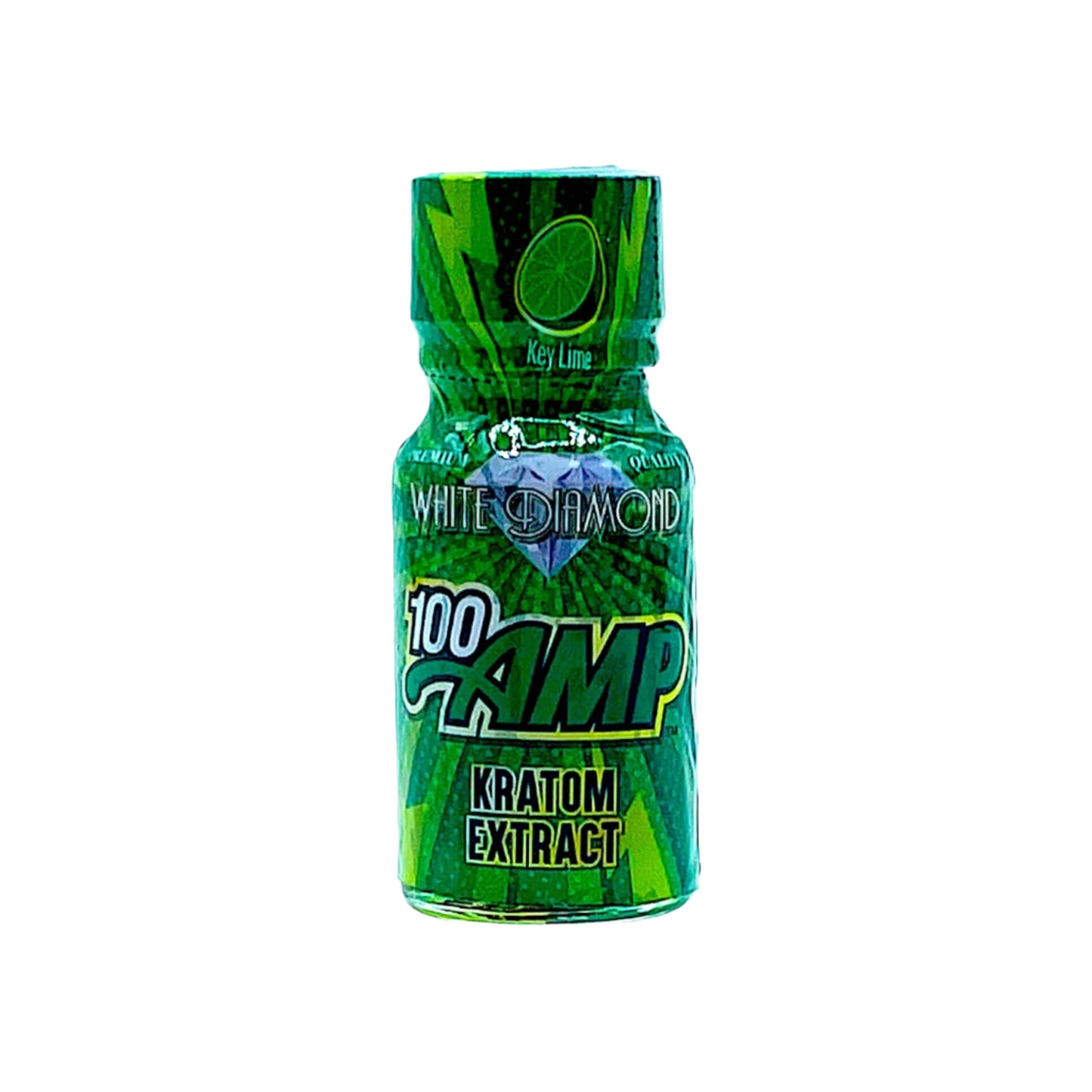 White Diamond 100AMP Kratom Extract Key Lime Shots