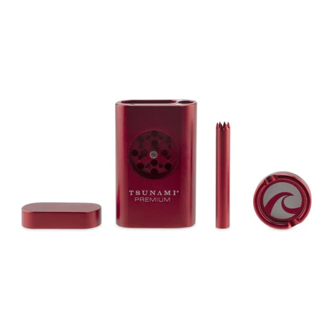 Tsunami Magnetic Dugout w/ Grinder - Red