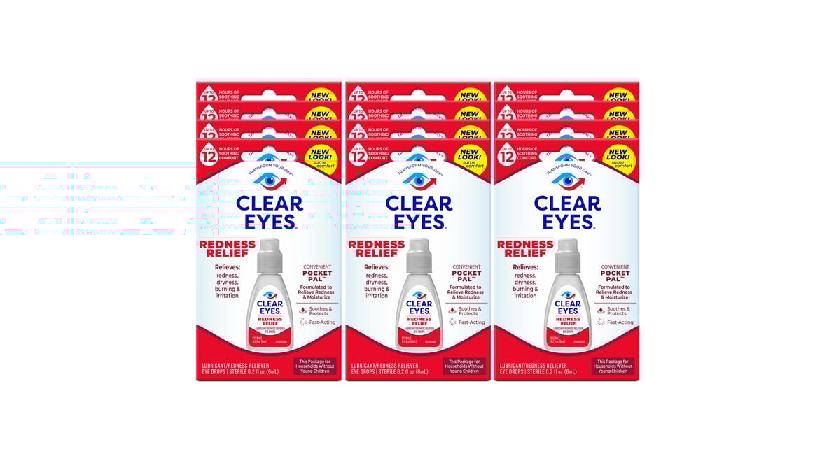 Clear Eyes - Redness Relief Drops - 0.2oz - 12ct