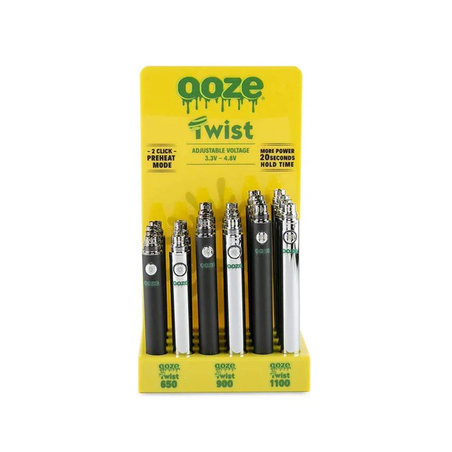 Ooze TWIST Battery Display - 24ct