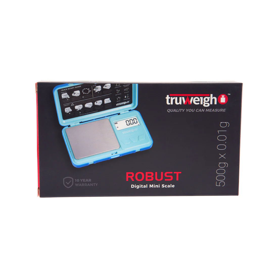 Truweigh - Scale - Robust - 500g x 0.01g - Black