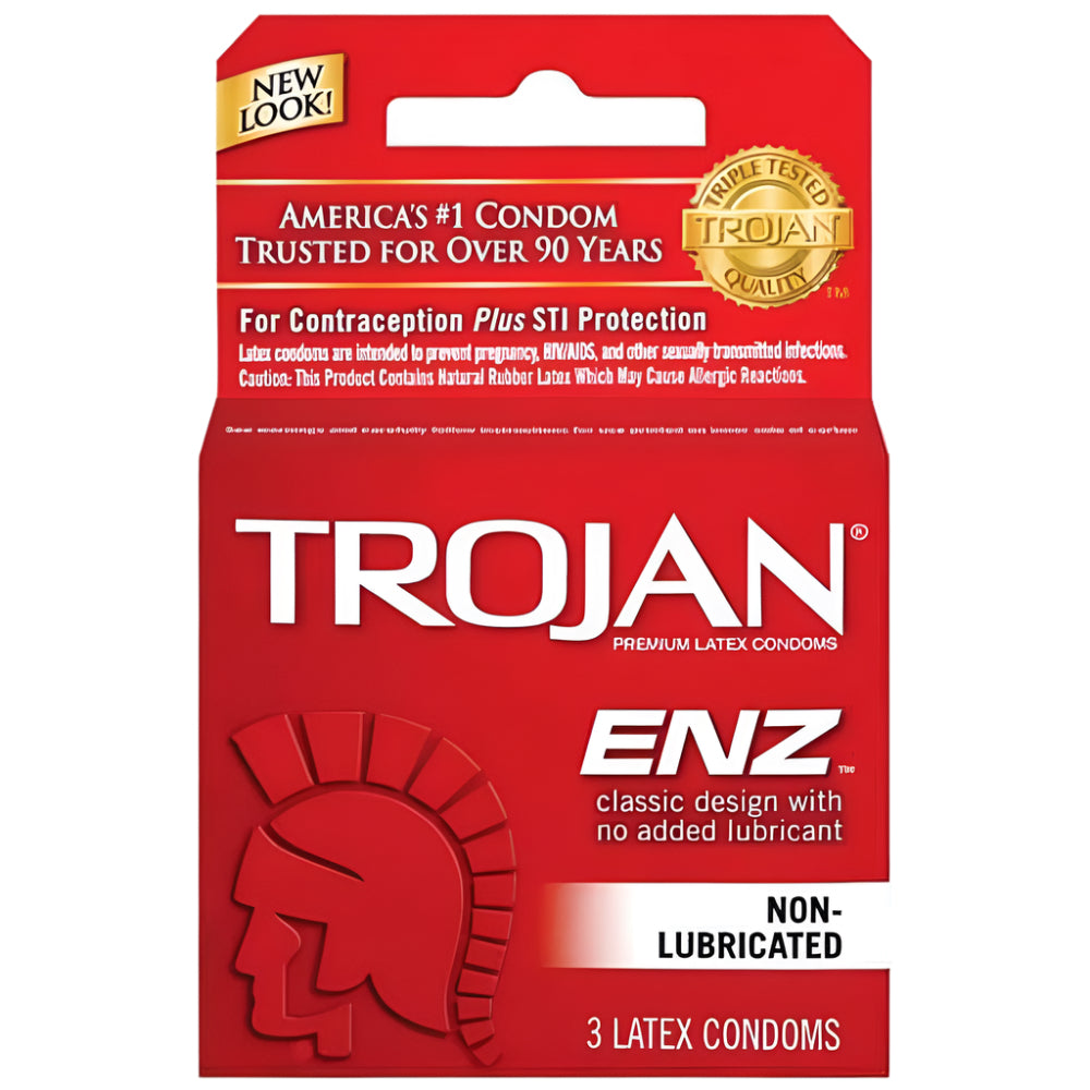 Trojan - Enz Non-Lubricated - 6ct