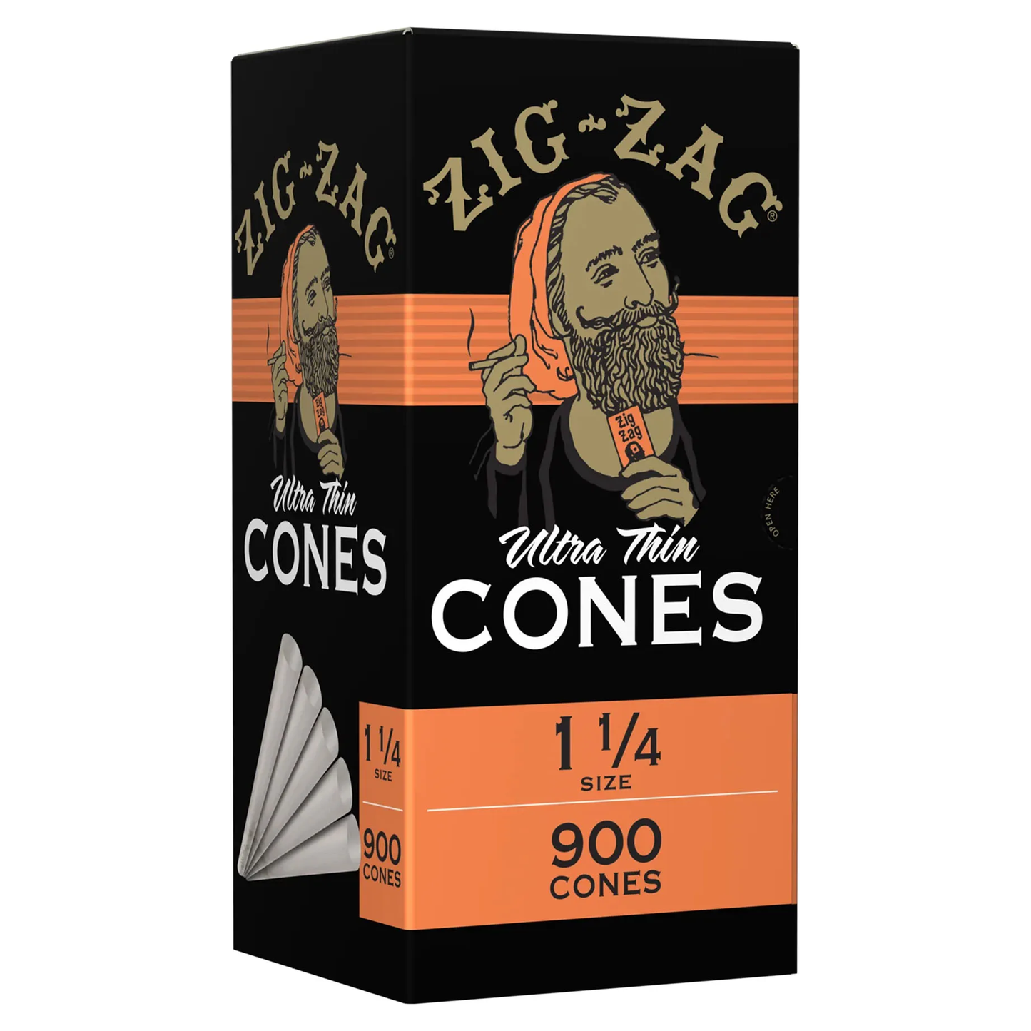 Zig Zag - Cones - Ultra Thin - 1 1/4 - 900ct Box