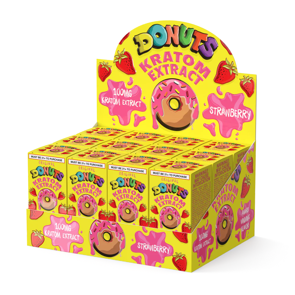 Donut Kratom - Shot - 100mg - 12ct - Assorted Flavors