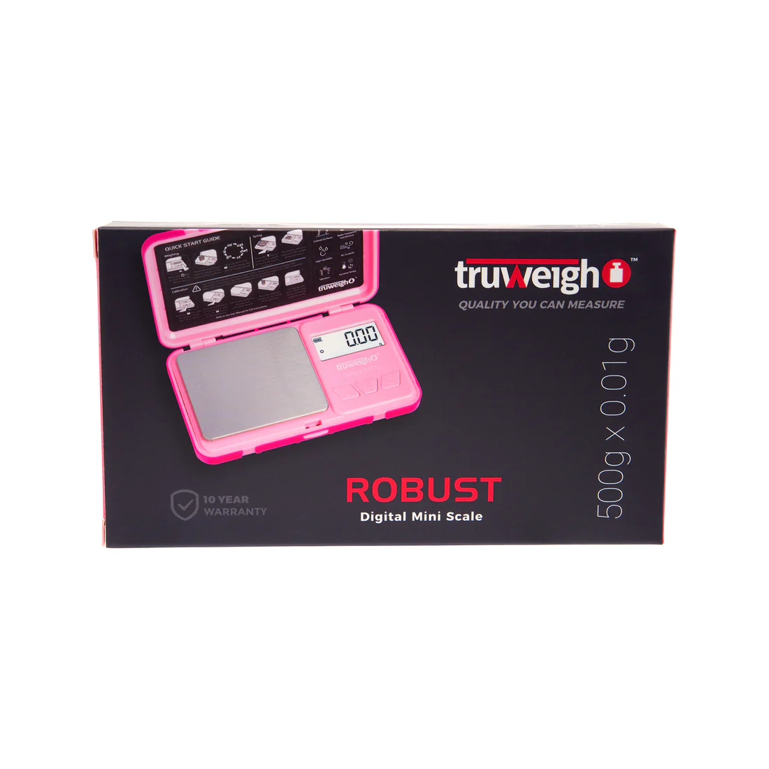 Truweigh - Scale - Robust - 500g x 0.01g - Black