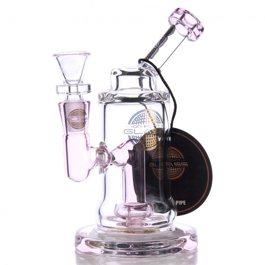 On Point Glass - Pocket Pillar Mini Cylindrical - Water Pipe - Blue D 5"