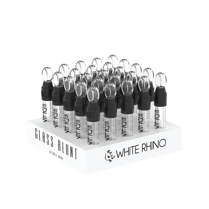 White Rhino - Glass Blunt - 25ct Display
