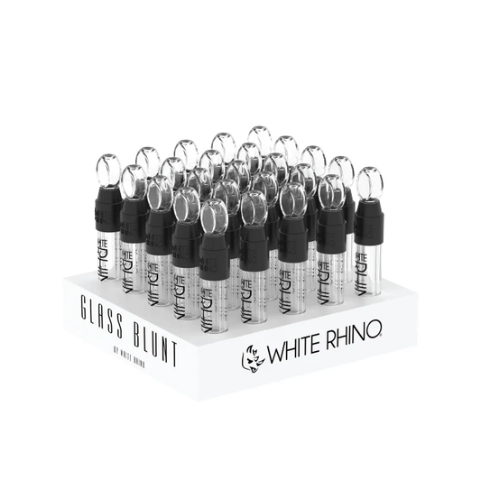 White Rhino - Glass Blunt - 25ct Display