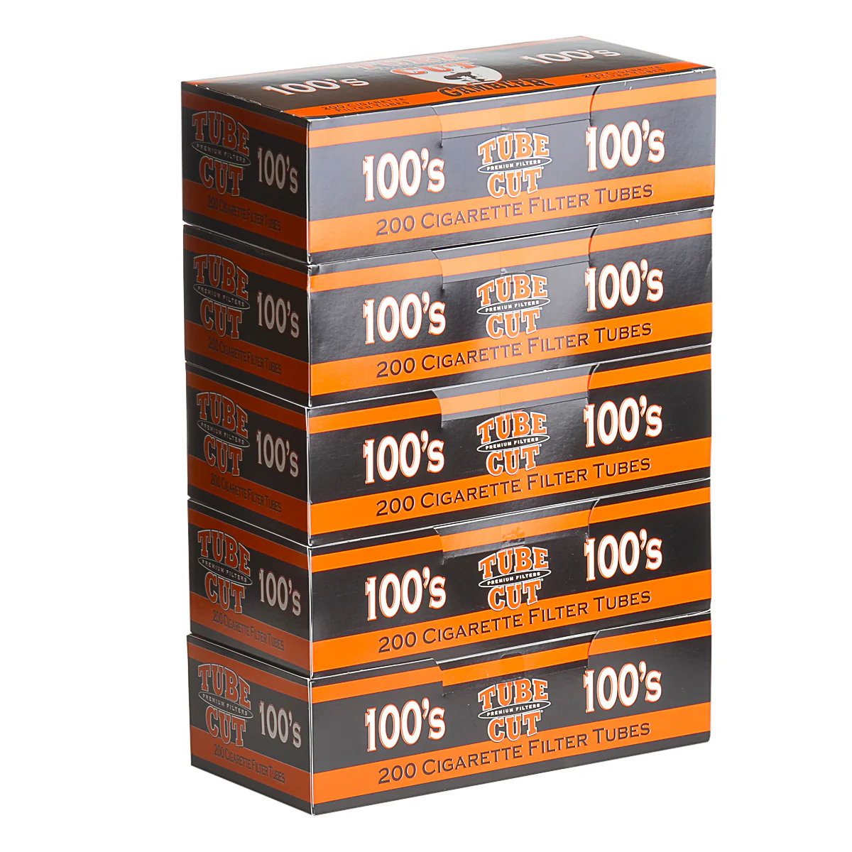 Gambler - Filter Tubes - Tube Cut - 100mm - 200pk - 5ct