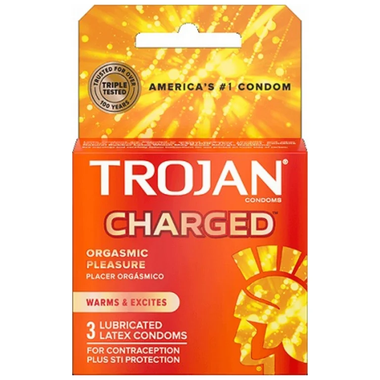 Trojan - Charged Intensified Lubricated - 6ct