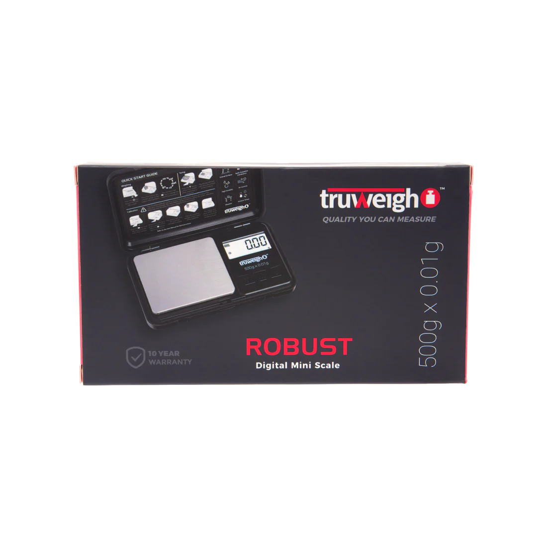 Truweigh - Scale - Robust - 500g x 0.01g - Black