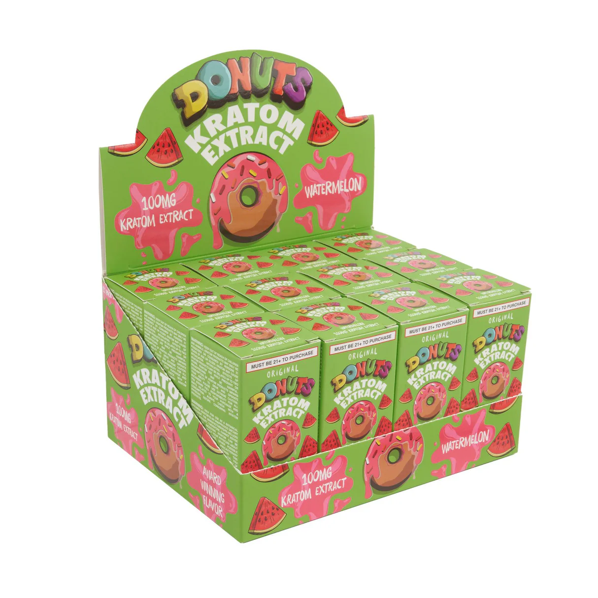 Donut Kratom - Shot - 100mg - 12ct - Assorted Flavors