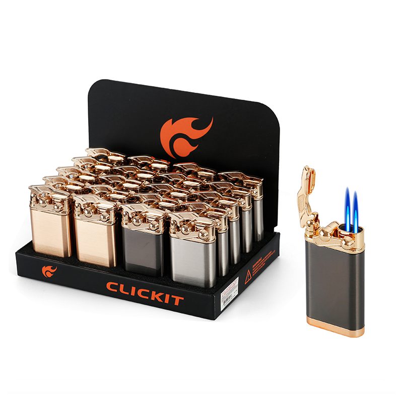 Clickit - Torch Lighter - Double Torch Asst - 20ct
