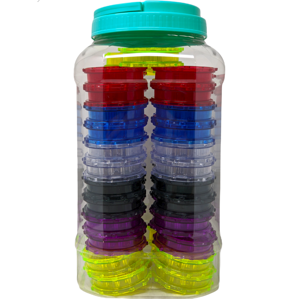Grinder - Plastic Grinder - 70mm - Asst. - 50ct