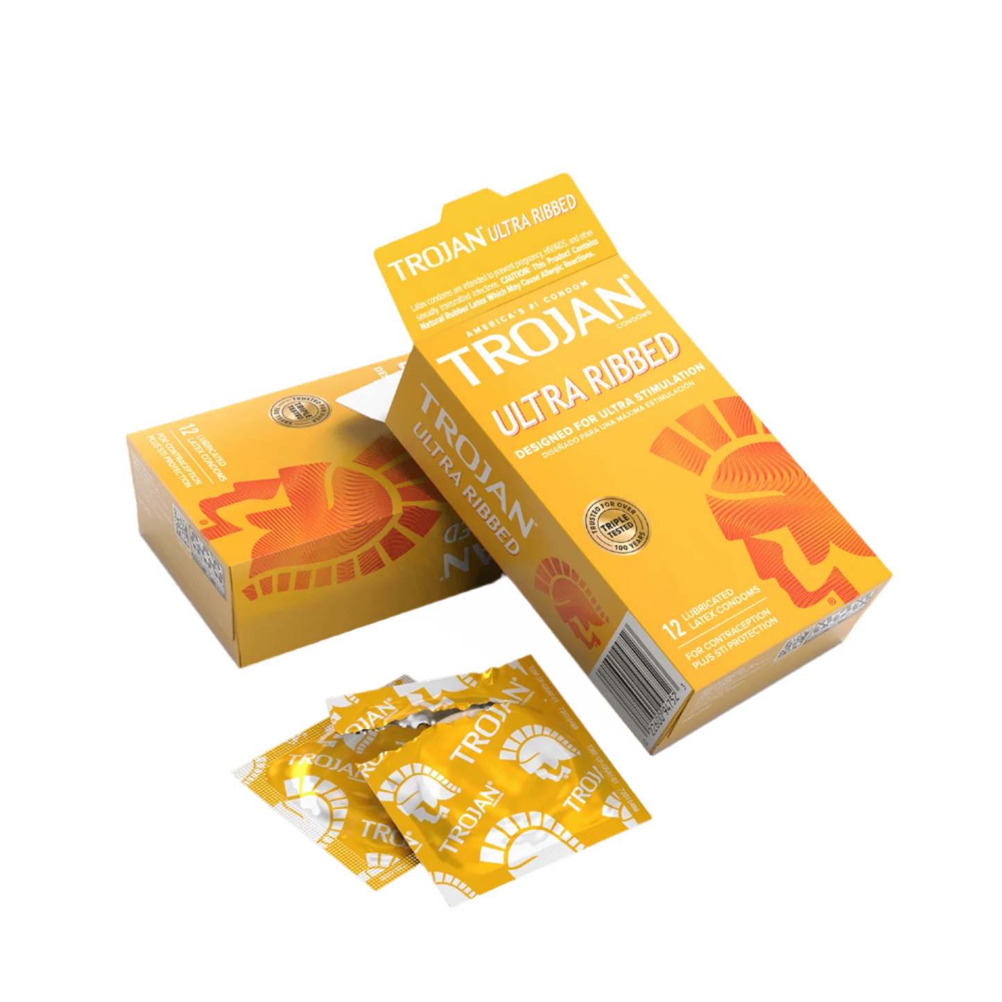 Trojan - Ultra Ribbed Lubricated - 6ct