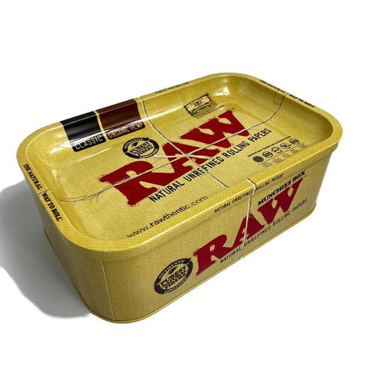 Raw - Rolling Tray - Muchies Box w/ Lid +