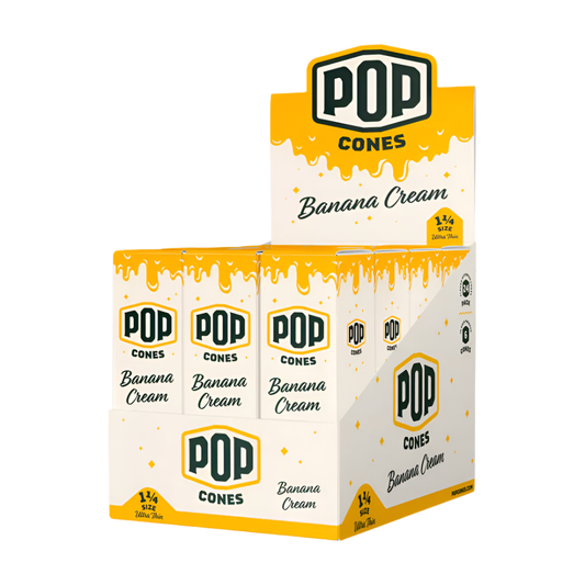 Pop - Cones - Ultra Thin - Banana Cream - 1 1/4 - 6pk