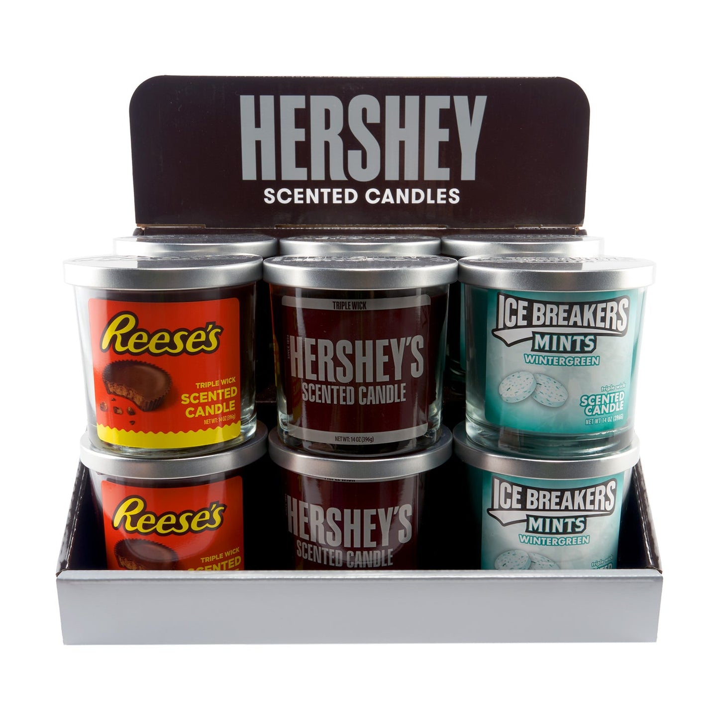 Hershey's - Candle Display - 14oz - Asst Candy - 9ct
