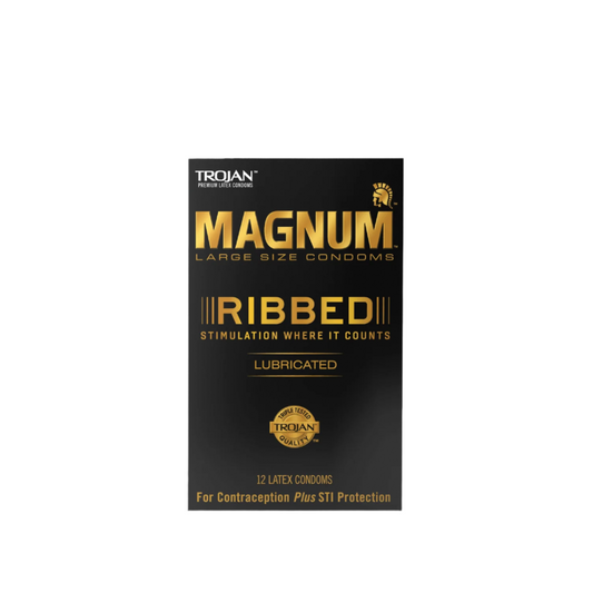 Trojan - Magnum Ribbed Lubricated - 6ct