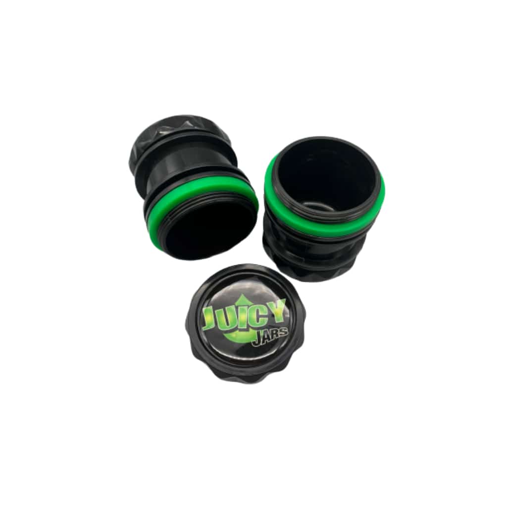 Juicy Jays - Stash Container - Segmented Jar - Green - 2pk