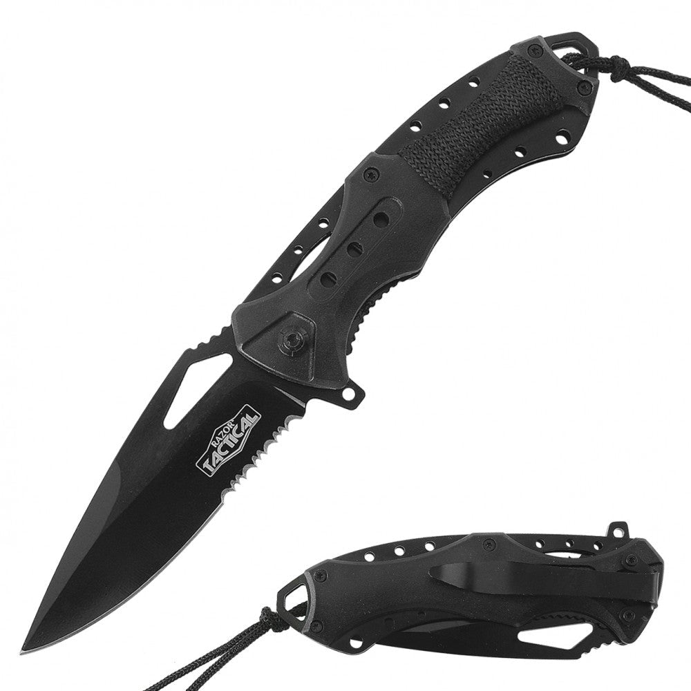 Razor Tactical - Premium Flip Knife - RT-7022BK