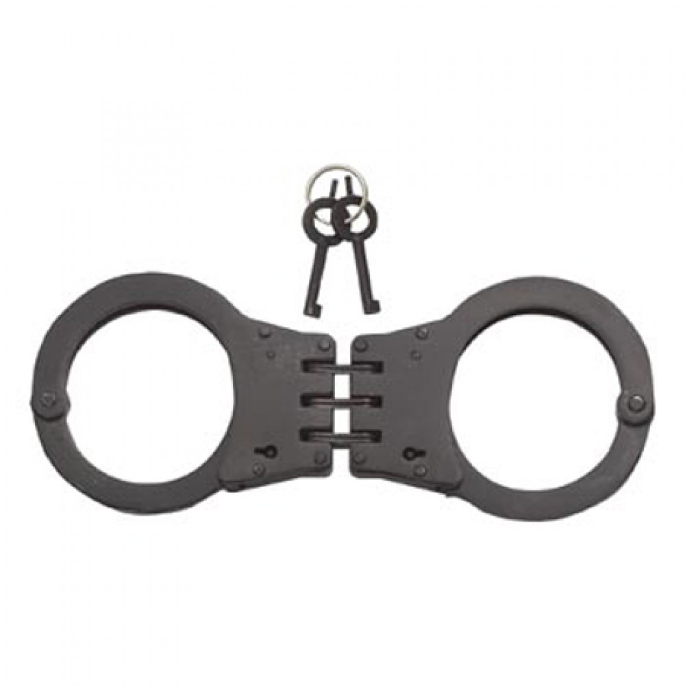 Hinged Handcuffs - Black - LCH104BK