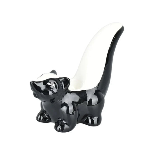 Wacky Bowlz - Ceramic Pipe - Fun Designs and Unique Shapes - 3.5" - Skunk