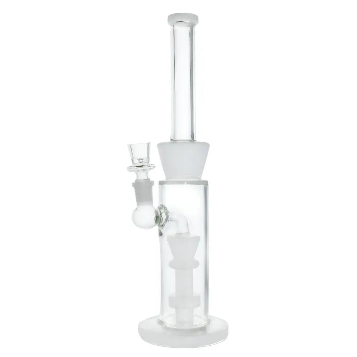 WP - 12" Color Accent Showerhead Perc Glass Water Pipe