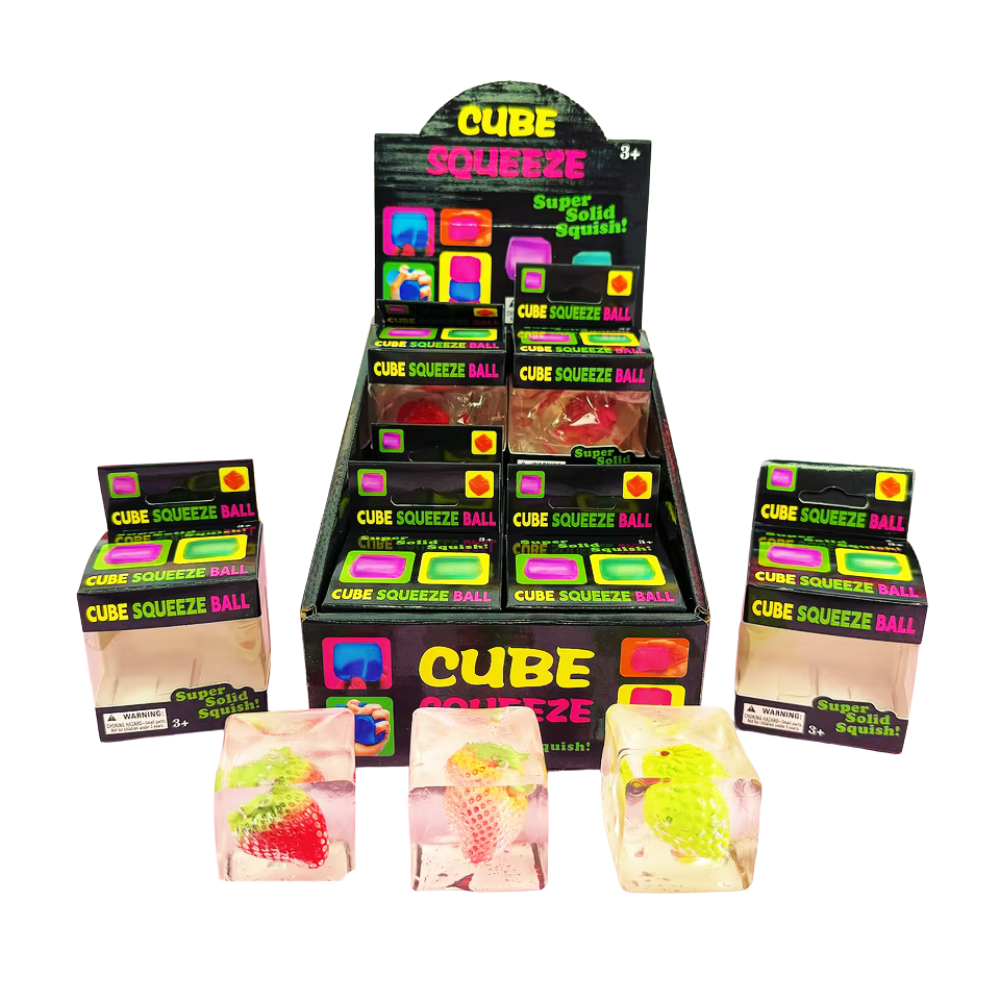 Squish Toy - 12ct - Fruit Clear