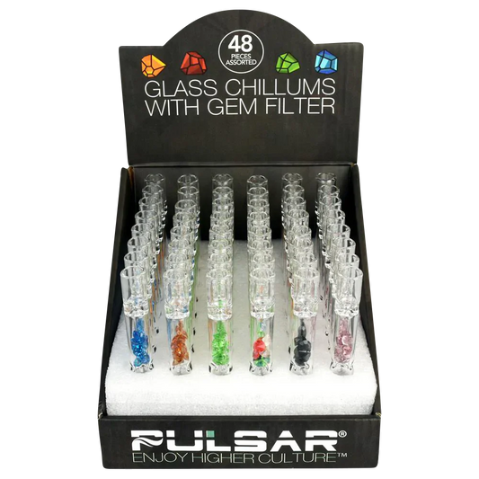 Pulsar - Glass - Gem Chillum - 48ct Display*