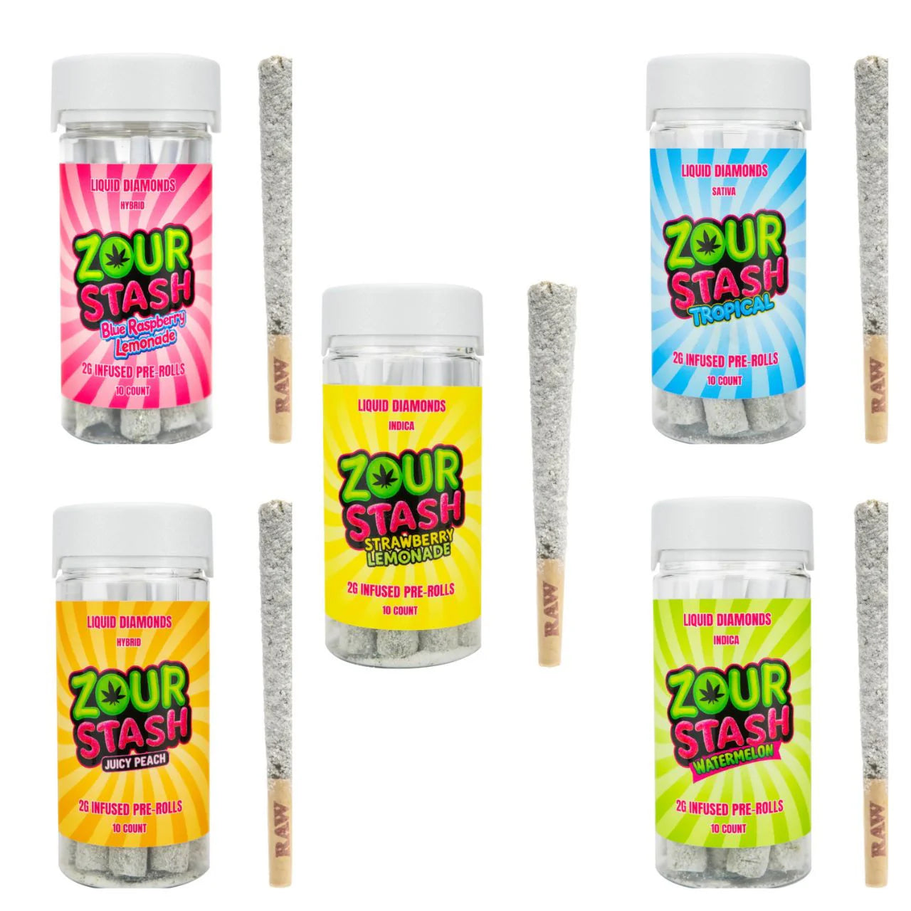 Zour Stash - 2g Pre-Roll THCA - 10ct
