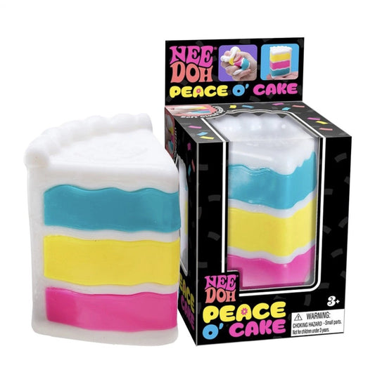 NeeDoh Squish Toy - Peace O' Cake