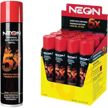 Neon - Butane - 5x - 300ml - 12ct