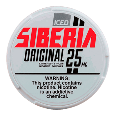 Siberia - 25mg Nic Pouch - All White Extremely Strong - 5ct