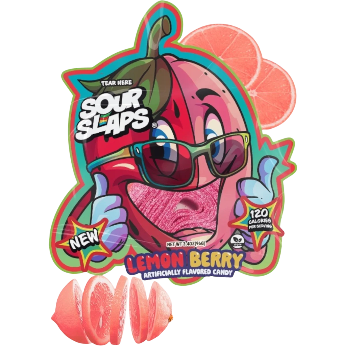 Sour Slaps Candy Floor Display