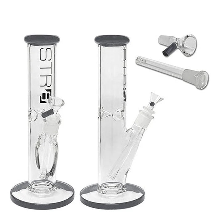 Str8 - WP - 12" Straight Tube w/ Ice Catcher - Blue +