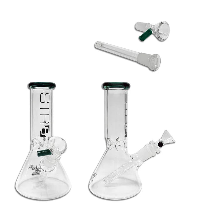 Str8 - WP - 8" Beaker w/ Ice Catcher - Black +