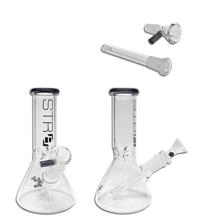 Str8 - WP - 8" Beaker w/ Ice Catcher - Black +
