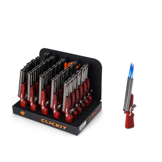Clickit - Torch Lighter - Double Barrel Shotgun - 30ct