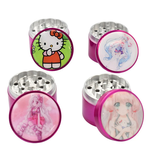Grinder - 4pc - Animated Art - 50mm