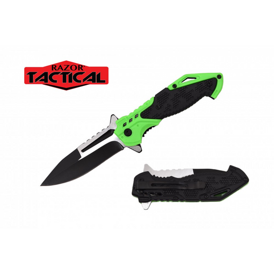 Razor Tactical - Premium Flip Knife - RT-7129GN