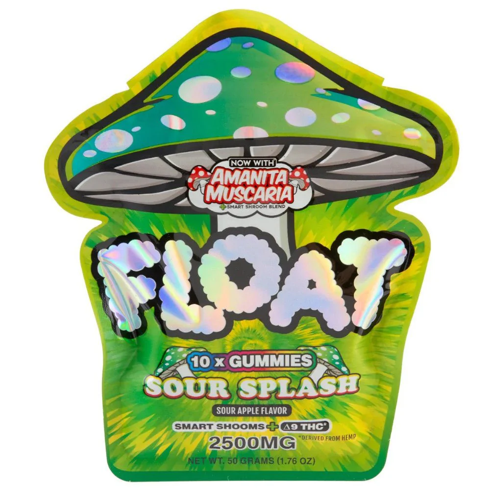 Float - 250mg Gummies D9+Mush - Acid Drop - 10pk - 10ct +