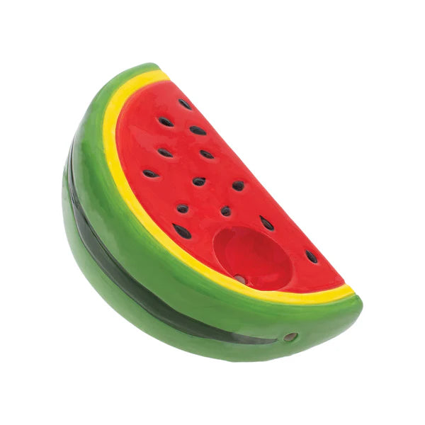 Wacky Bowlz - Ceramic Pipe - Fun Designs and Unique Shapes - 3.5" - Watermelon