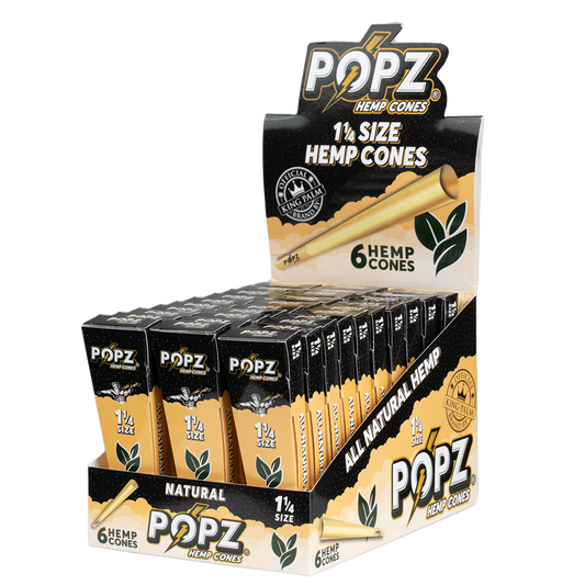 Popz Hemp Cones - Natural - 1 1/4
- 6pk - 30ct