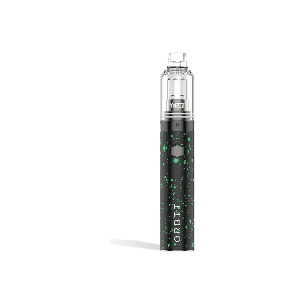 Wulf Orbit Concentrate Vaporizer W/Terp Beads - Black Green Splatter