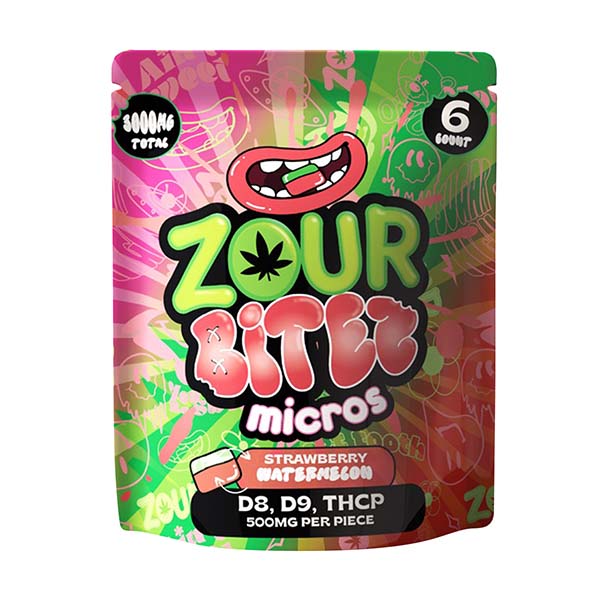 Zour Bites - 3000mg D9 Gummies - 6pk - 30ct
