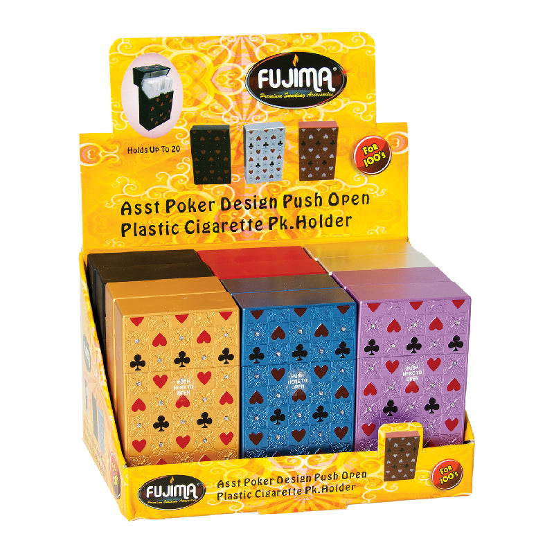 Fujima Poker Chip Cig Case Display 100's - 12ct